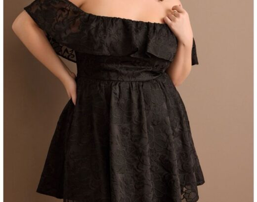 Plus Size Black Witch Dress